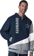 G-III Sports Men's NFL Dual Threat Reversable Full-Zip Hooded Jacket