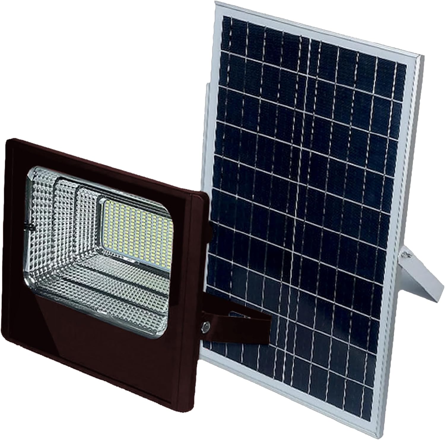 KASTLITE 10W LED Dusk to Dawn Solar Flood Light - 80 Watt Equiv. Waterproof Outdoor Fence/Security Floodlight - Photocell Sensor & Remote Control 5000K 1200 Lumen Spotlight for Patio Street Driveway