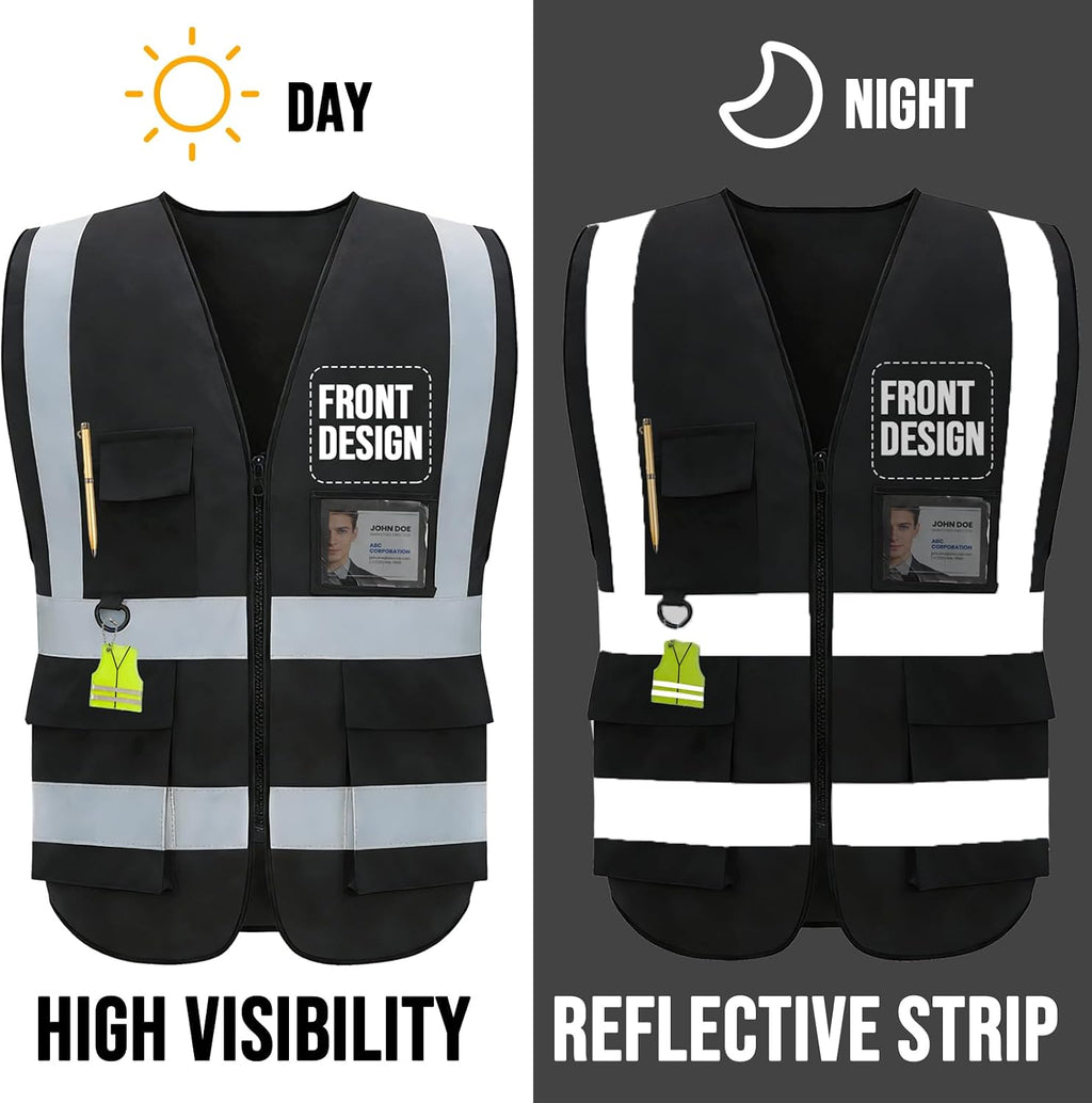 Custom Safety Vest Class 2 High Visibility Reflective Vest