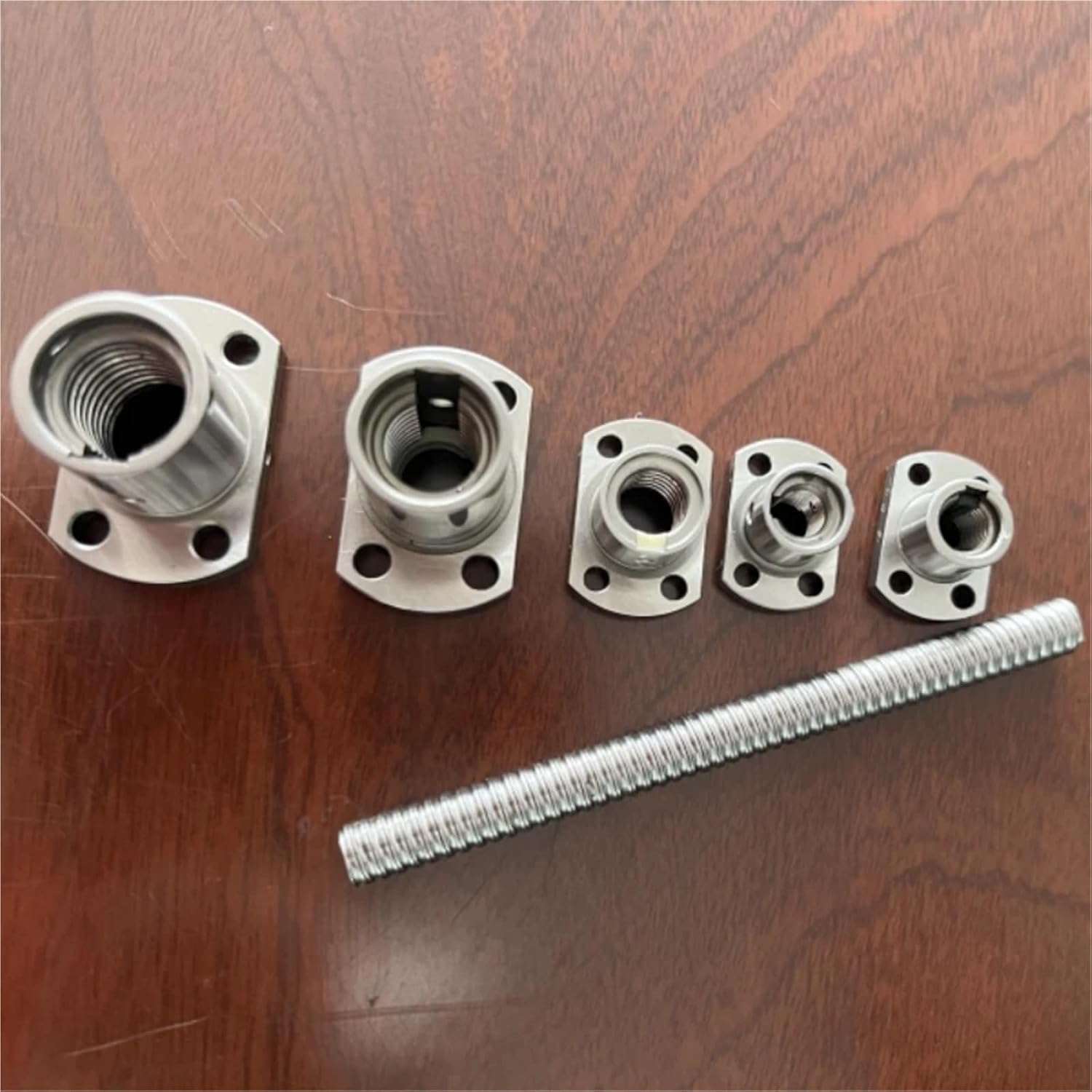 C5 Miniature Ball Screw SFK0802 SFK1002 6mm 8mm 10mm 0601 0801 0802 1002 1202 Length 100 150 200mm with SFK Ball Nut 3D Printer 1Pcs(SFK1202 End Machined,200mm)