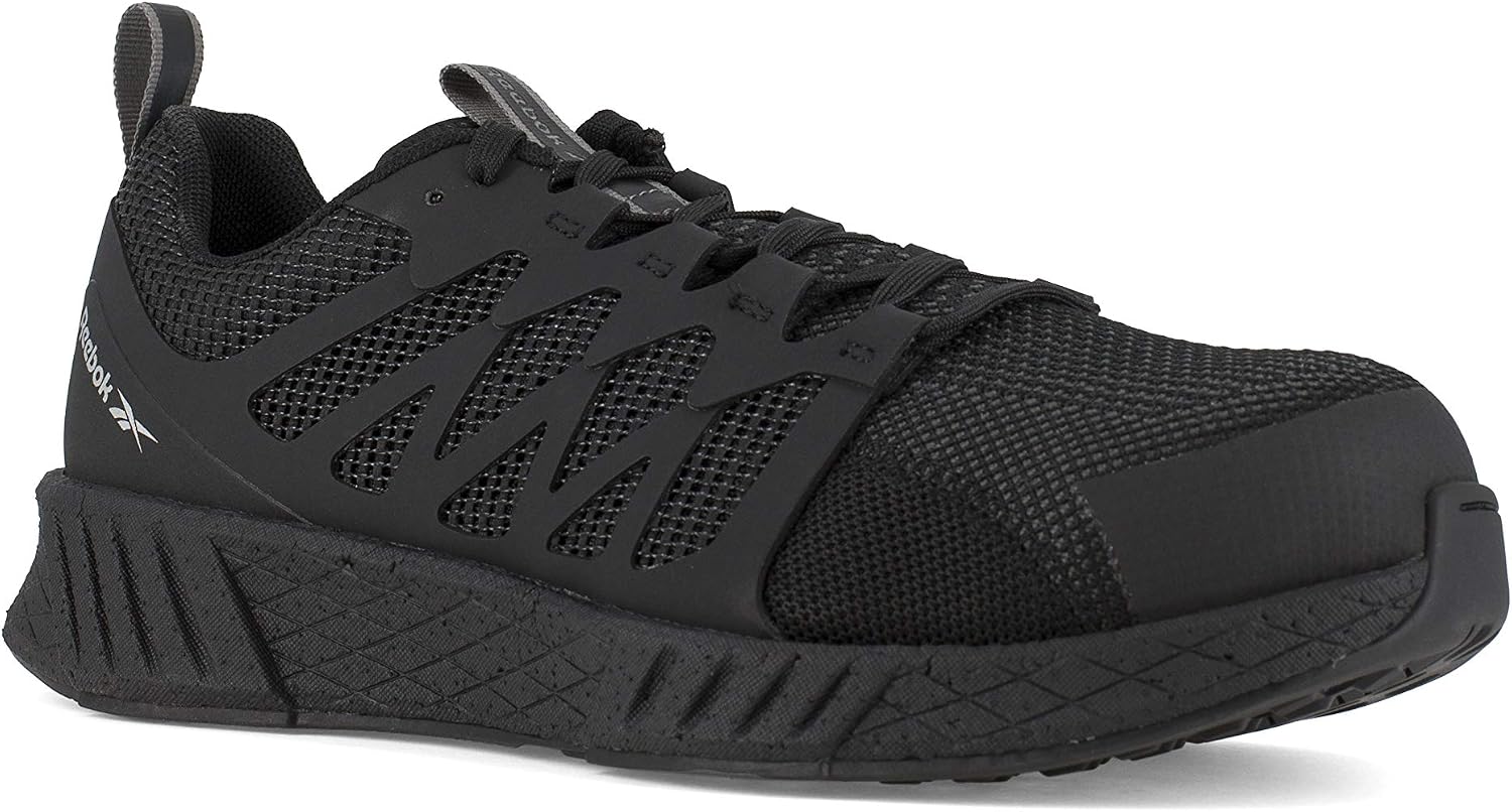 Reebok Work Mens Fusion Flexweave Slip Resistant Composite Toe Work/Duty - Black