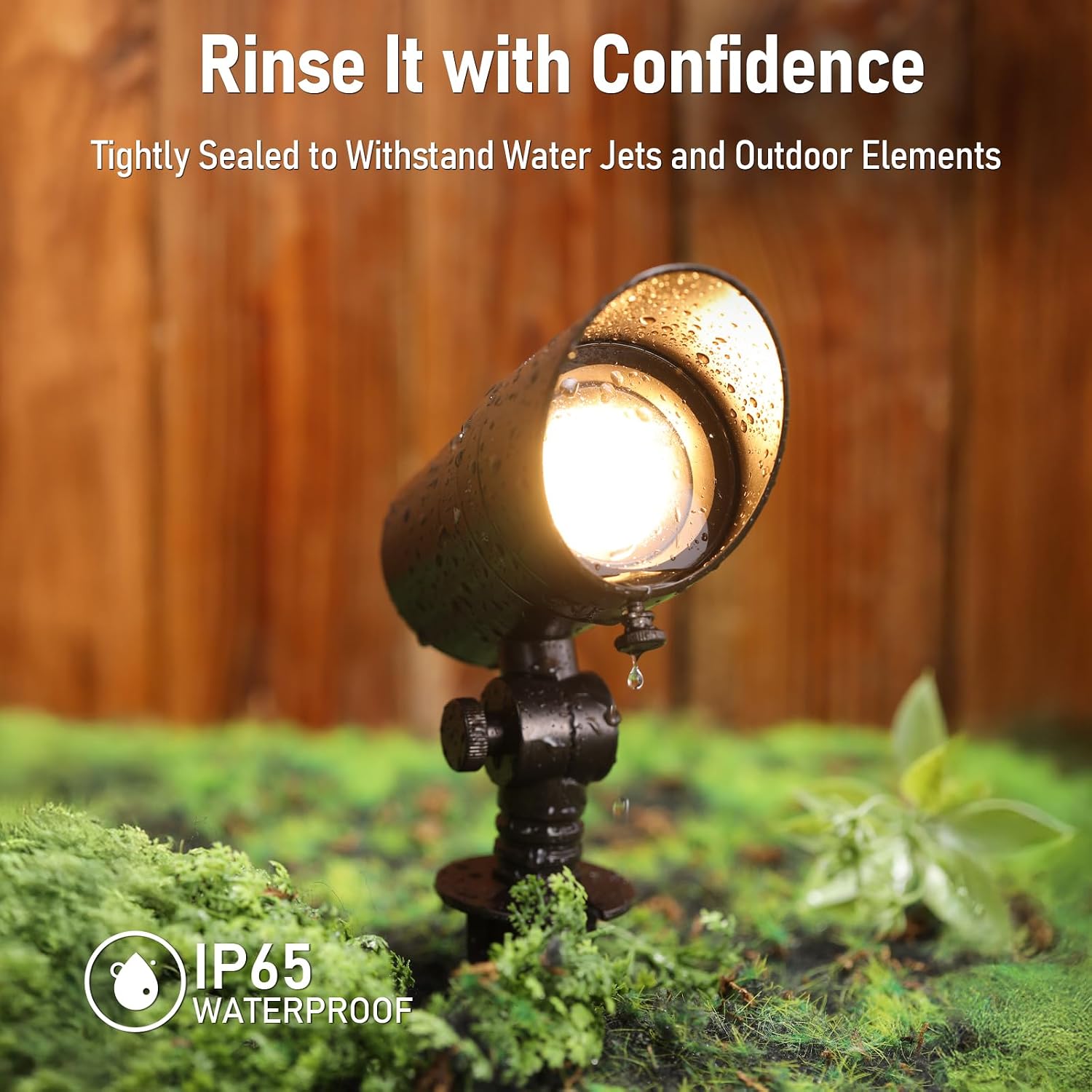 LEONLITE 8-Pack 5CCT LED Landscape Spotlight, 15°-60° Adjustable Beam Angle, 8W Low Voltage Spot Light with Stepless Adjustment, 12-24V AC/DC, Aluminum, IP65 Waterproof, Oil Rubbed Bronze