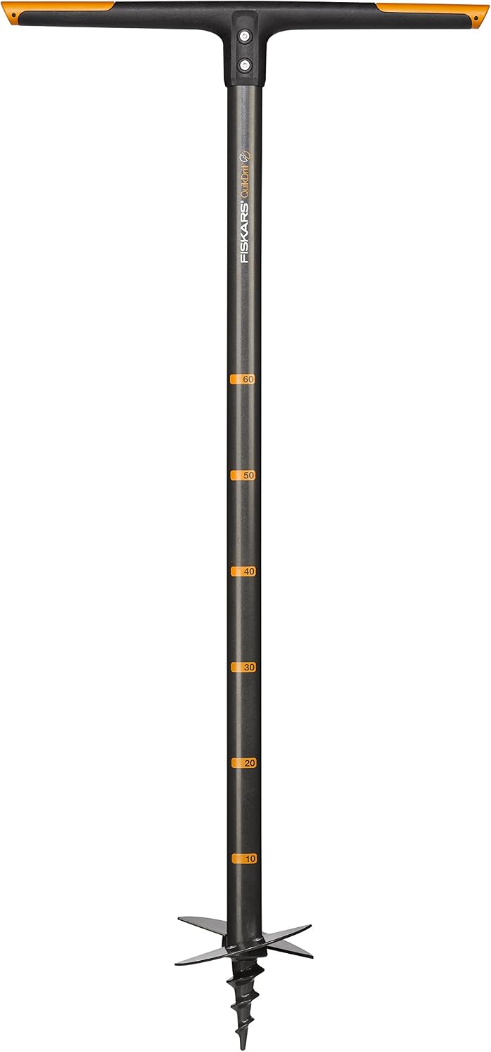 Fiskars Hand Drill, For Holes up to Ø 150 mm, Black/Orange, QuikDrill, M, 1000638