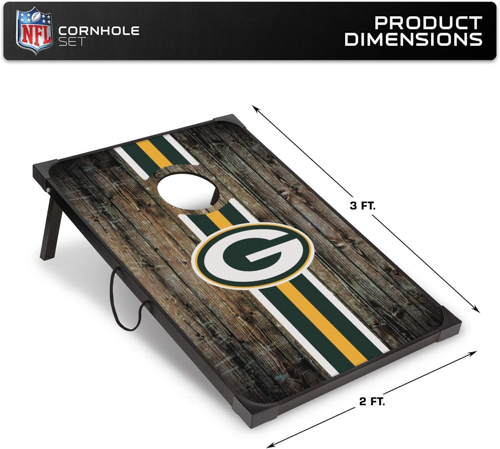 Wild Sports NFL 2' x 3' MDF Deluxe Cornhole Set - with Corners and Aprons