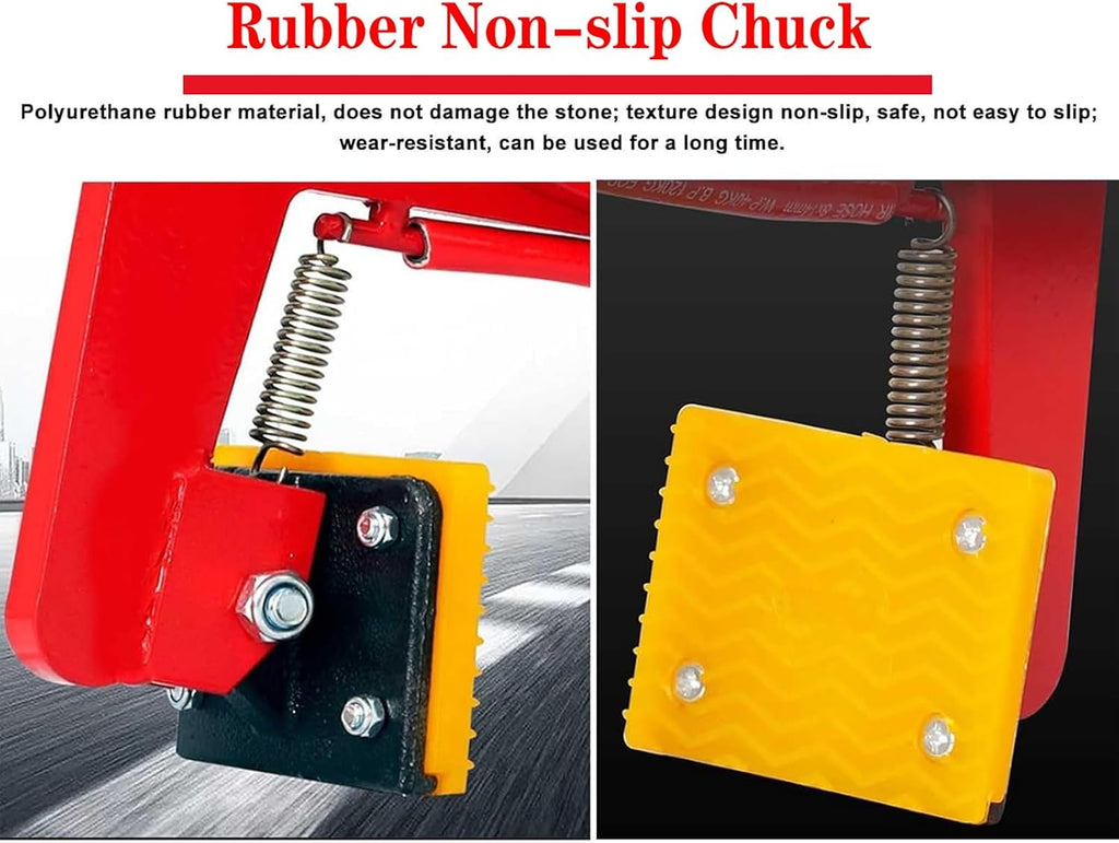 Granite Slab Lifting Clamps, Heavy Duty Stone Lifting Clamps Jaw Opening 2.3-11.8 inch, Adjustable Lifting Pliers Vertical Steel Plate Clamp Granite Curb Clamp Scissor Lifter Clamp(Opening Size 7-9.4i