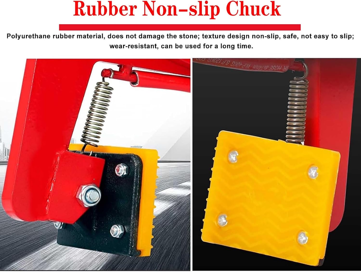 Granite Slab Lifting Clamps, Heavy Duty Stone Lifting Clamps Jaw Opening 2.3-11.8 inch, Adjustable Lifting Pliers Vertical Steel Plate Clamp Granite Curb Clamp Scissor Lifter Clamp(Opening Size 7-9.4i