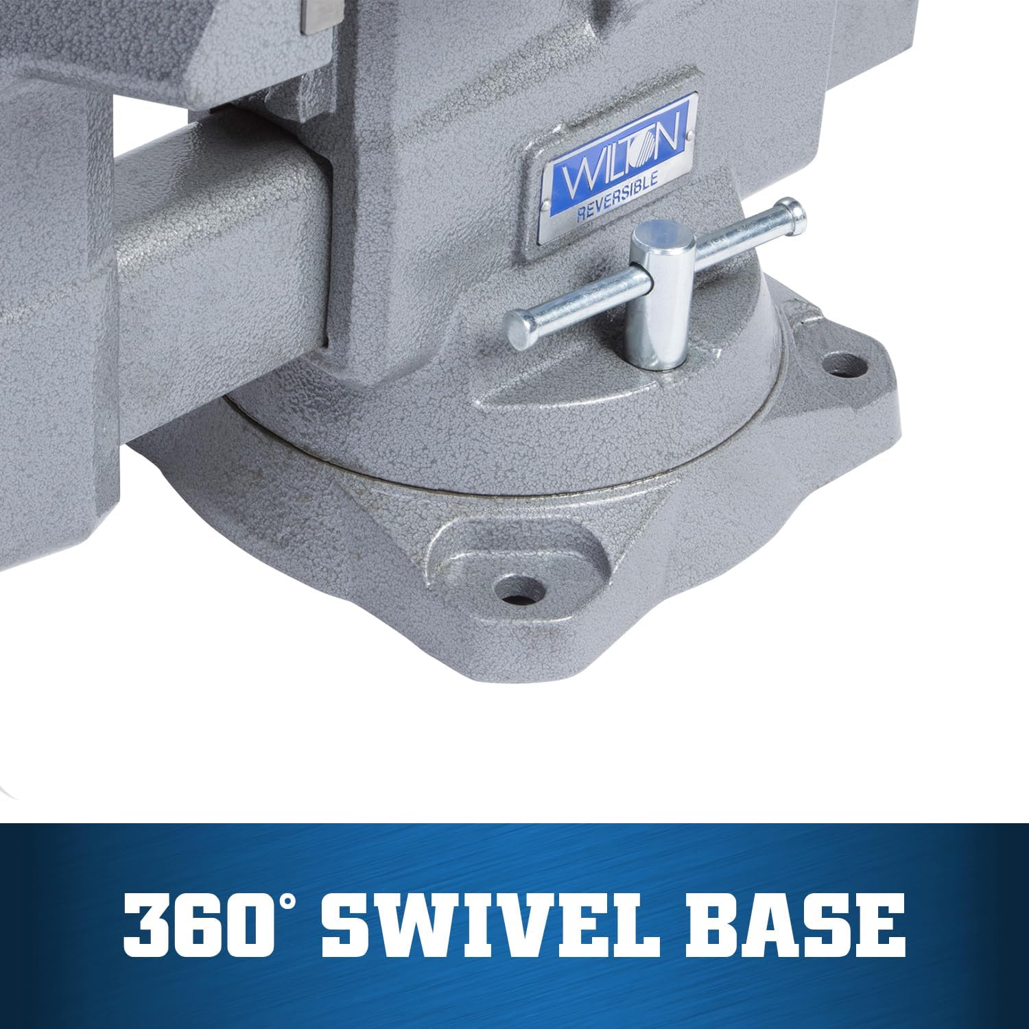 Wilton Reversible Bench Vise, 8' Jaw Width, 9-1/4' & 14-1/2' Jaw Opening, 4-3/4' Throat (Model 4800R)
