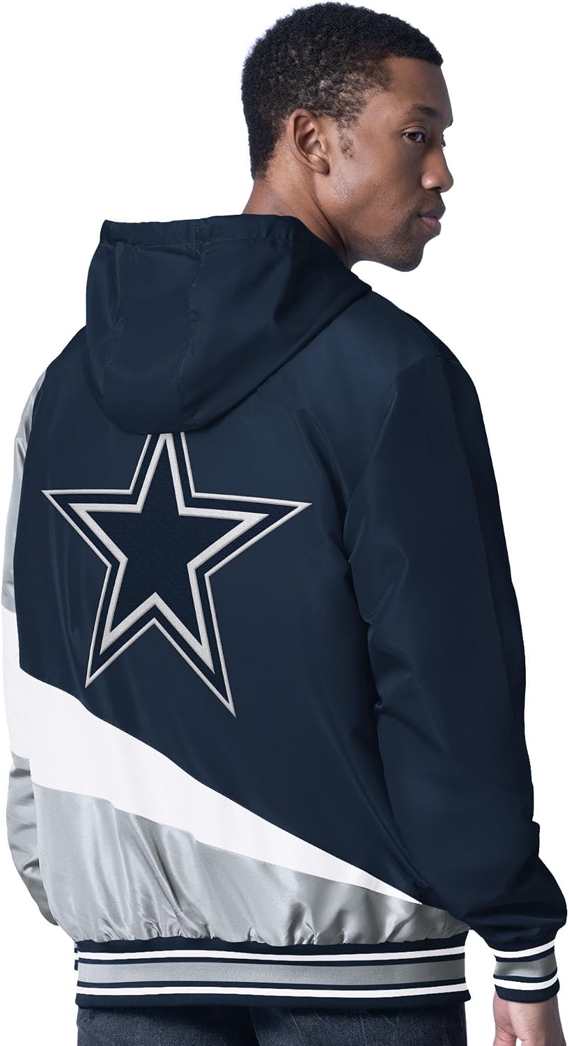 G-III Sports Men's NFL Dual Threat Reversable Full-Zip Hooded Jacket