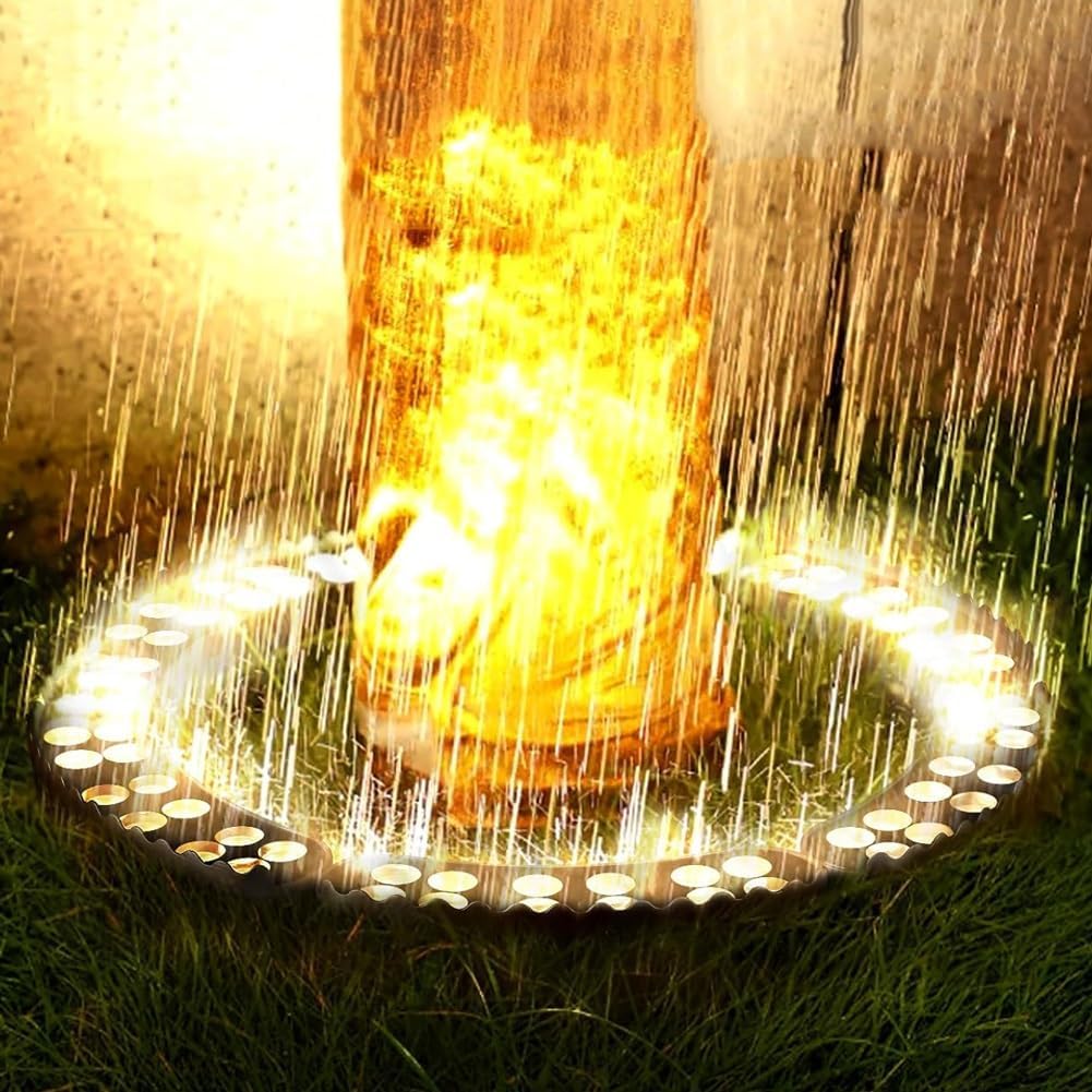 Ring Lights for Tree Roots Uplighting, Outdoor Low Voltage Landscape Lighting Kit,IP65 Garden Lights Decorate,12W 1160LM 24V Wired Outdoor LED Spotlight for Tree Building(3000K,5-Lights)