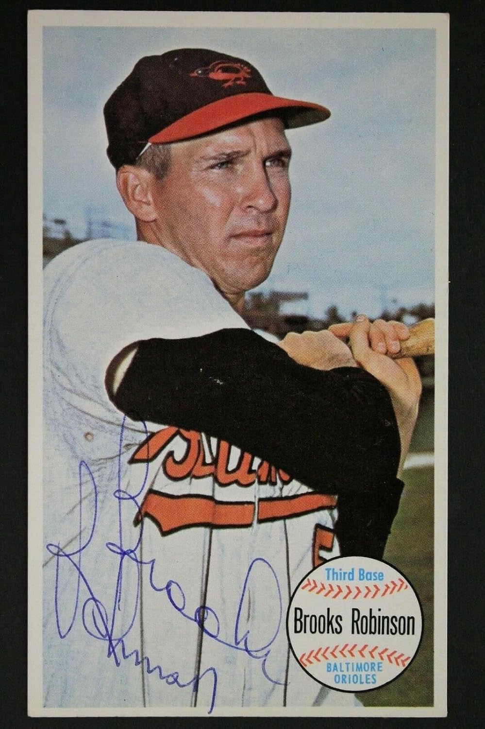 Brooks Robinson (d.2023) Orioles 1964 Topps Giant #50 Autographed Signed Card - Baseball Slabbed Autographed Cards