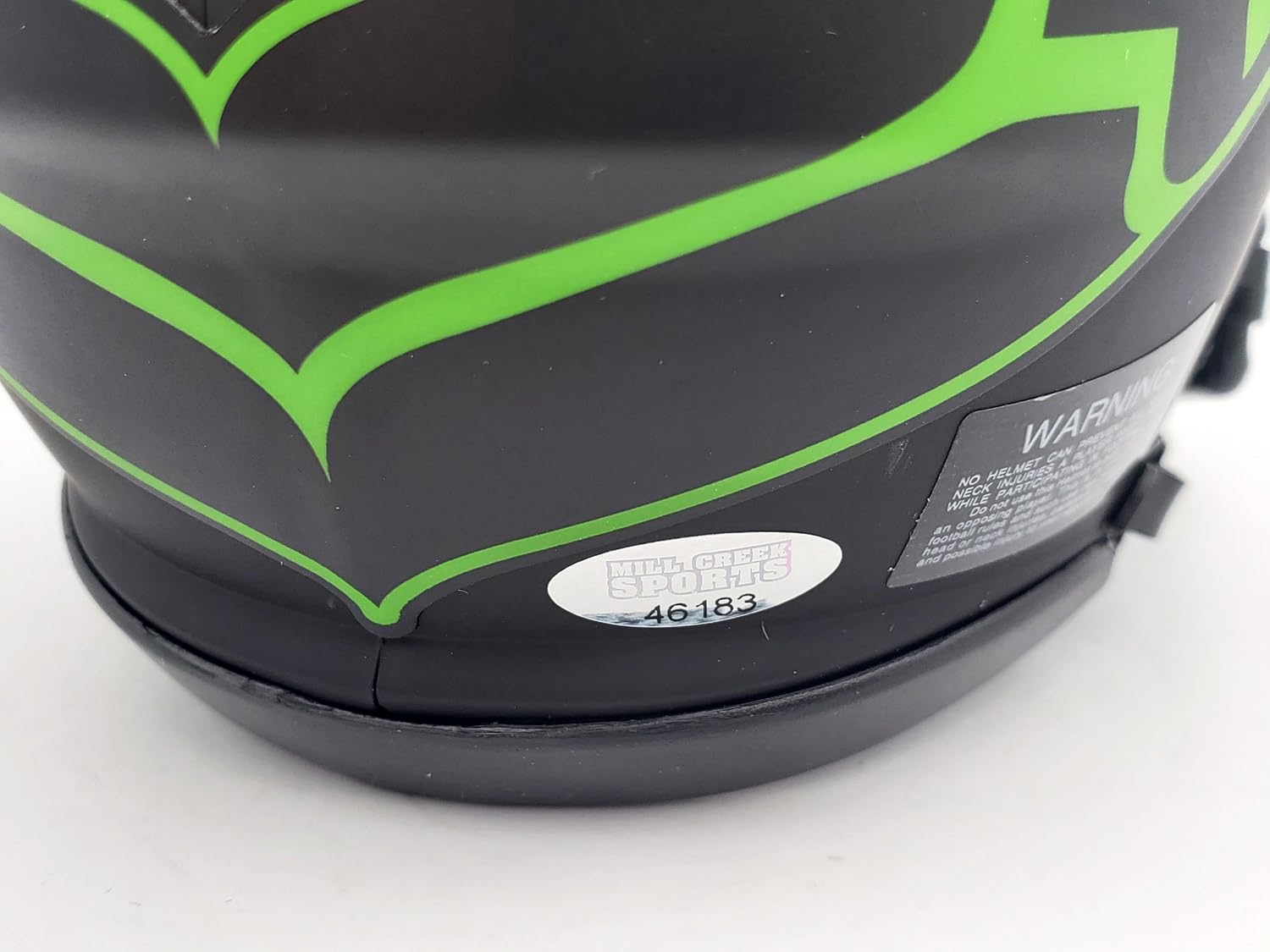 Tyler Lockett Autographed Seattle Seahawks Eclipse Speed Mini Helmet MCS Holo Stock #200481 - Autographed NFL Mini Helmets