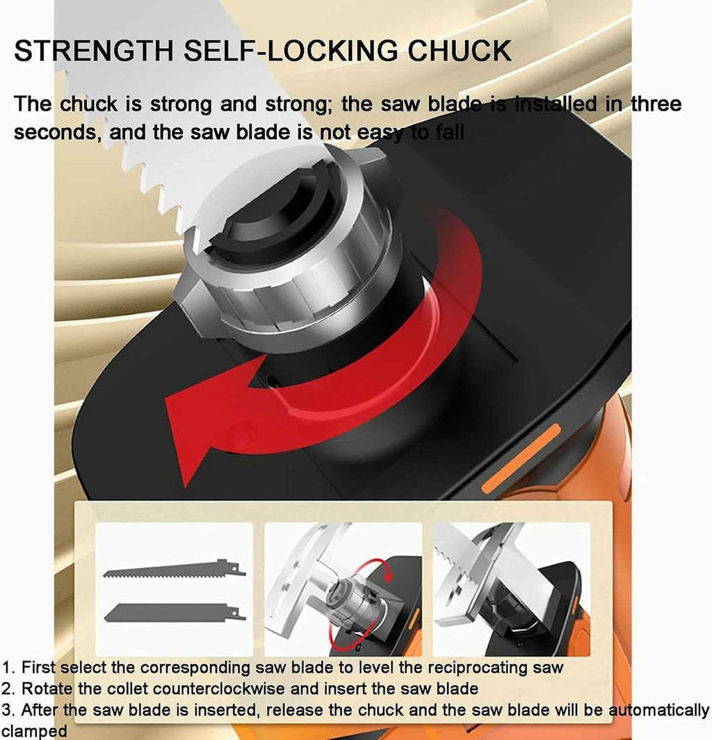 Bone Saw Machine, Electric Commercial Home Butchers Saw, Electric Reciprocating Saws,Hacksaw Handheld Cordless Tools for Cutting Meat/Bones