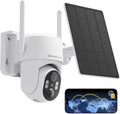 4G LTE Cellular Security Cameras Wireless Outdoor, Free Cloud Storage, 2K No WiFi Security Camera, Solar Camera Outdoor Wireless, Human Detection, 360 PTZ, 2-Way Talk, IP66 (Global Version)