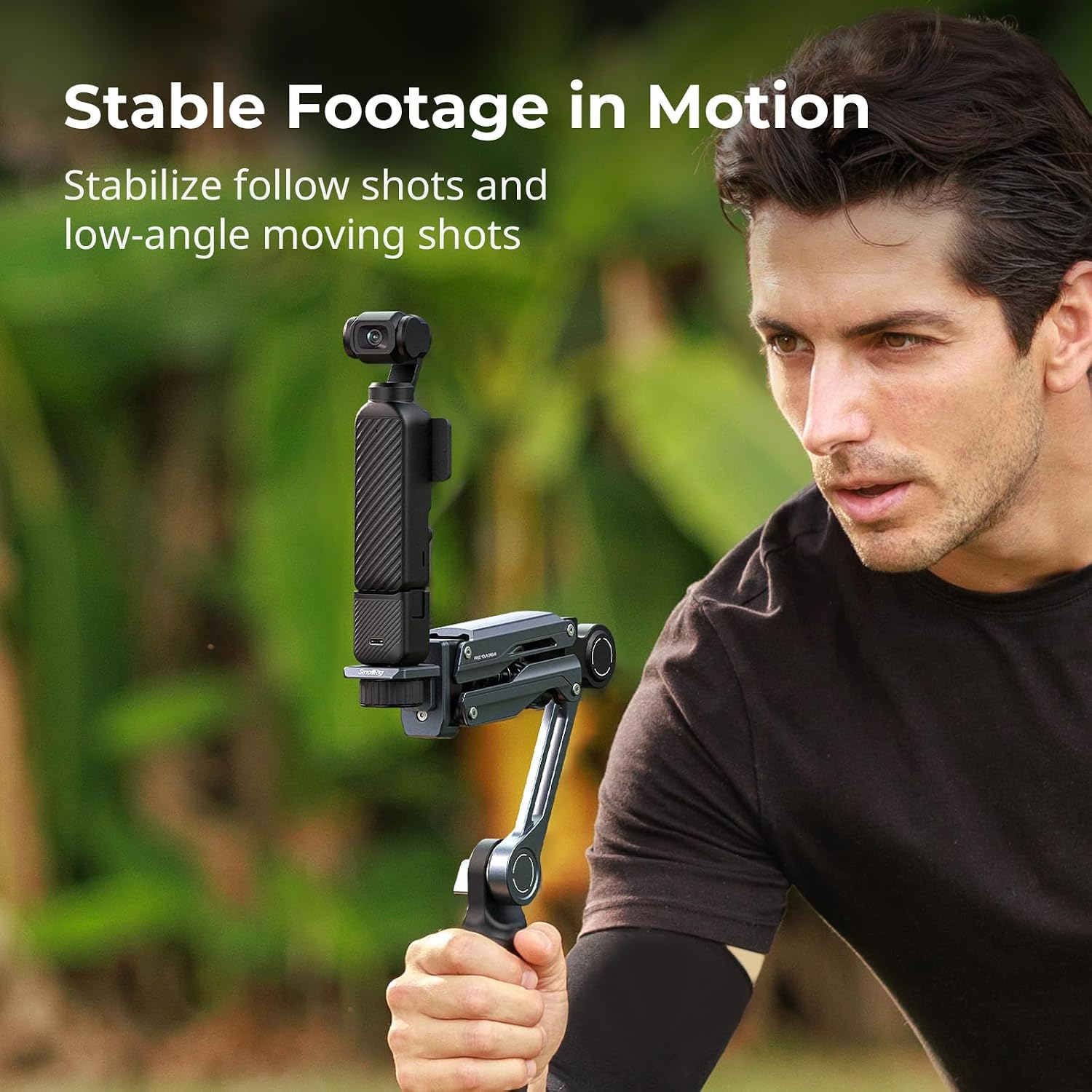 SMALLRIG Handheld Shock Absorber Arm, Featuring Spring and Hydraulic Damping System, Action Camera Accessory for DJI Osmo Pocket 3/4, for GoPro HERO13, for Insta360 X5/4/3, Maximum Load 600g- 5508