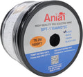 SPT-1 18/2 Low Voltage Landscape Lighting Copper Wire - 1000 Feet Black 18 Gauge 2 Conductor - Outdoor Direct Burial
