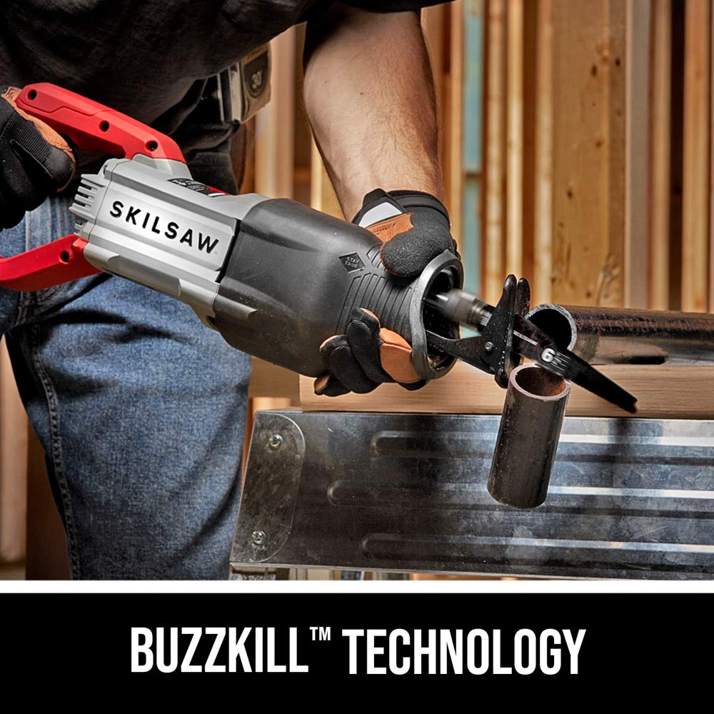 SKIL 13 Amp Corded Reciprocating Saw with Buzzkill Technology - SPT44A-00