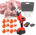 2000rpm Reciprocating Saw Electric Cordless Chainsaw | Commercial Meat And Bone Saw With 4 Saw Blades | Professional Cutting Tools (With Battery & 12/Gloves),3AH