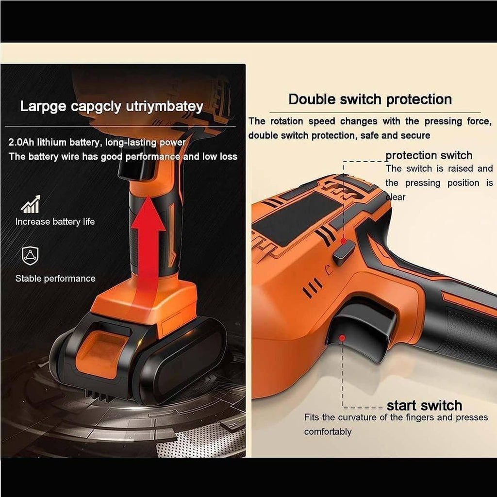 Household Electric Butcher'S Saw, Cordless Bone Saw, Professional Handheld Reciprocating Bone Saw, Battery Powered Multi-Function, Meat, Pork, Fish And Rib Saw Machine,1-1