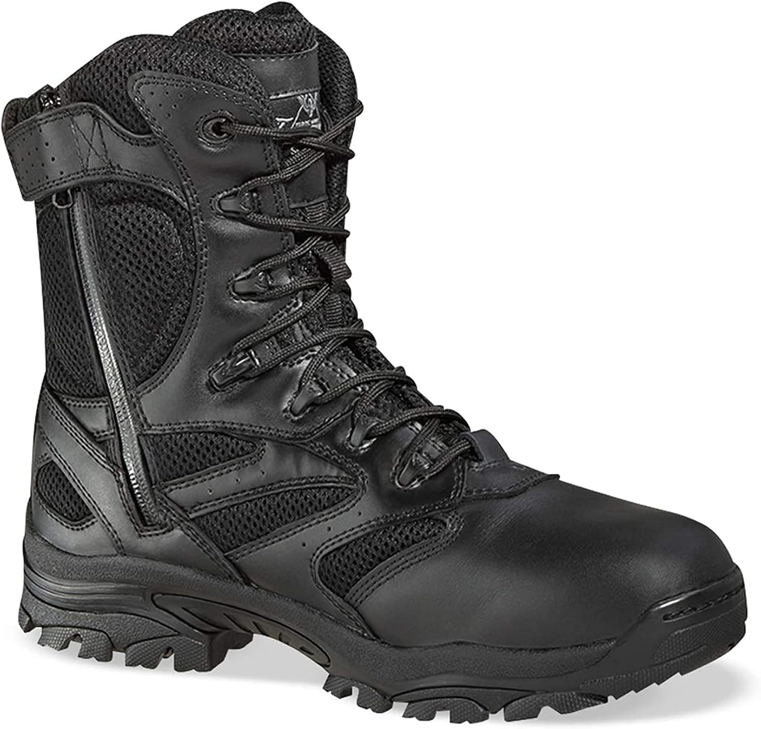Thorogood Deuce 8' Waterproof Side-Zip Tactical Boots for Men and Women with Composite Safety Toe, Full-Grain Leather, and Slip-Resistant Outsole; BBP & Rated