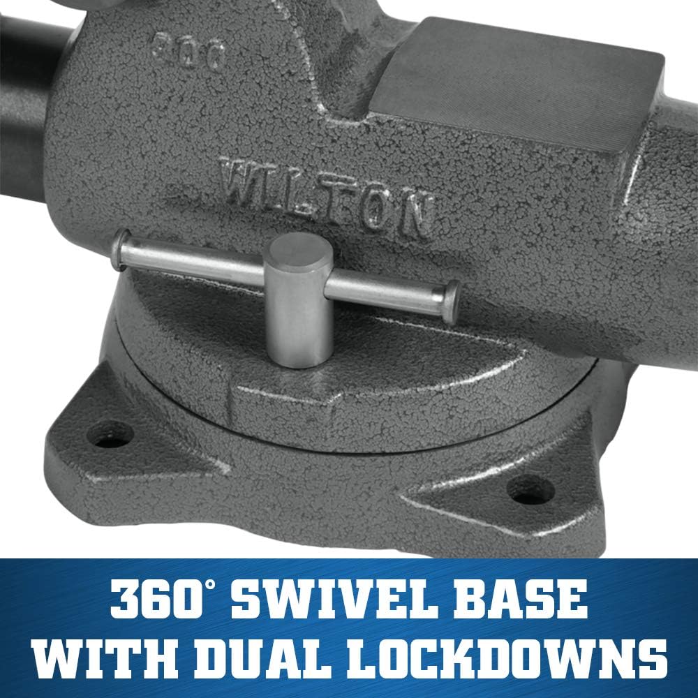 Wilton Machinist Bench Vise, 3' Jaw Width, 4-3/4' Jaw Opening, 2-5/8' Throat (Model 300S)
