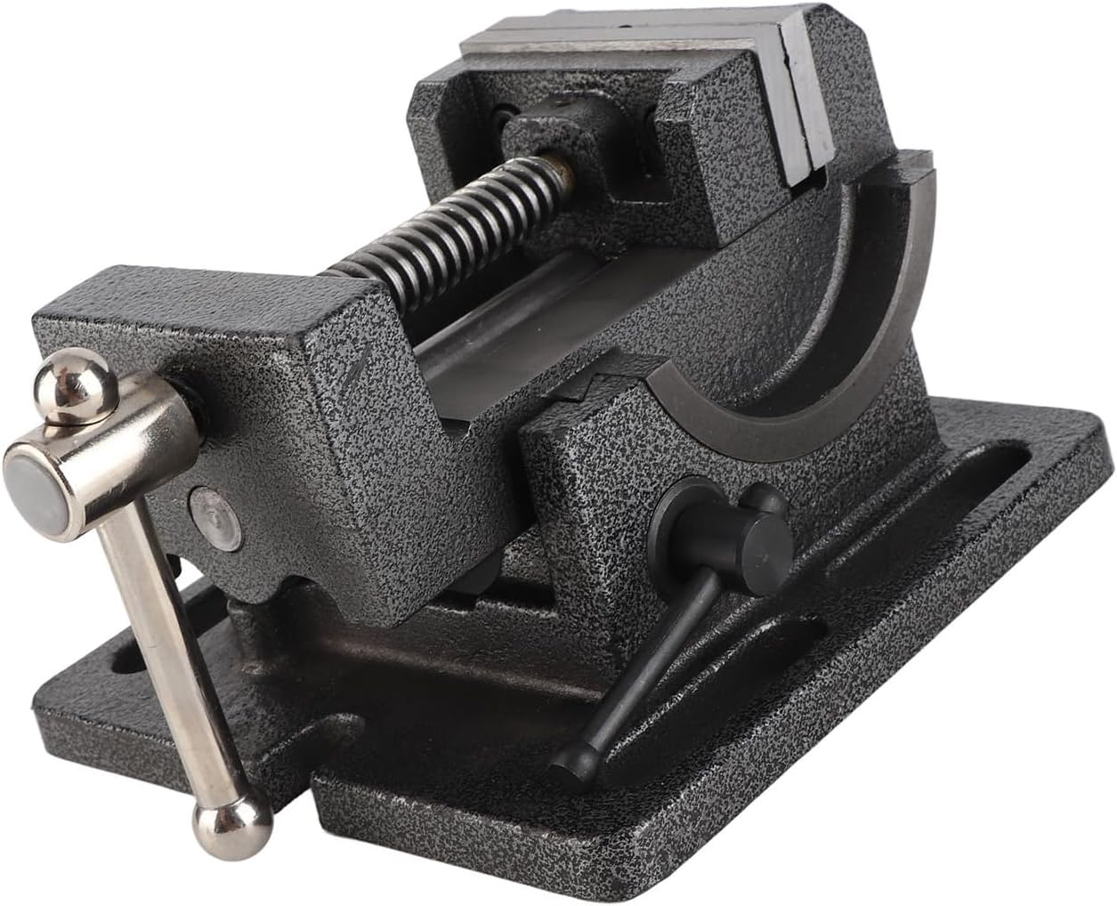 Drill Press Vise Cast Iron 3 Inch Tiltable Clamp On Vise Adjustable 0 90 Degrees High Strength Steel Jaws for Woodworking Metalworking Drilling Projects