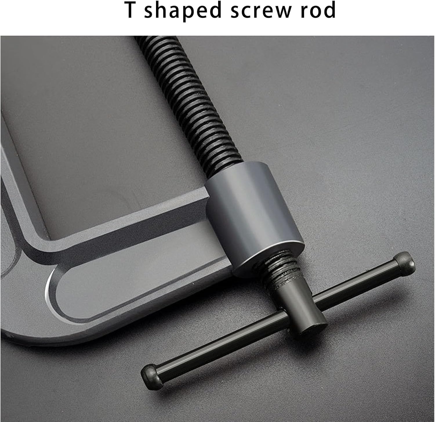 4 Piece Heavy Duty Steel C Clamp Set, Versatile 3in, 4in, 6in, 8in Clamps with Sliding T Handle and Grip, Mini Tiger Clamps for Woodworking, Welding, Building, Multiple Tasks (Industrial