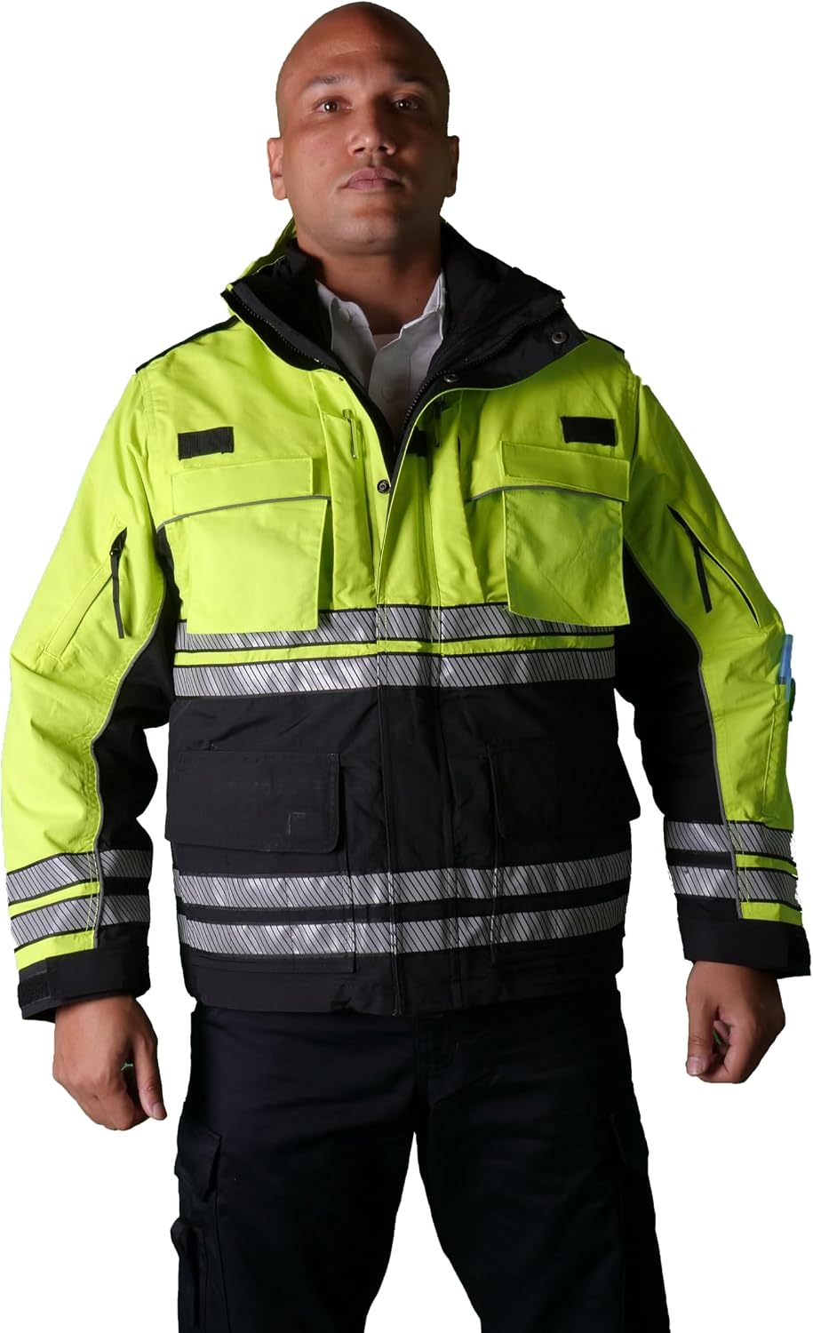 Men's Hi-Vis Heavy Duty Parka - Lancer Work Utility & Safety Jacket