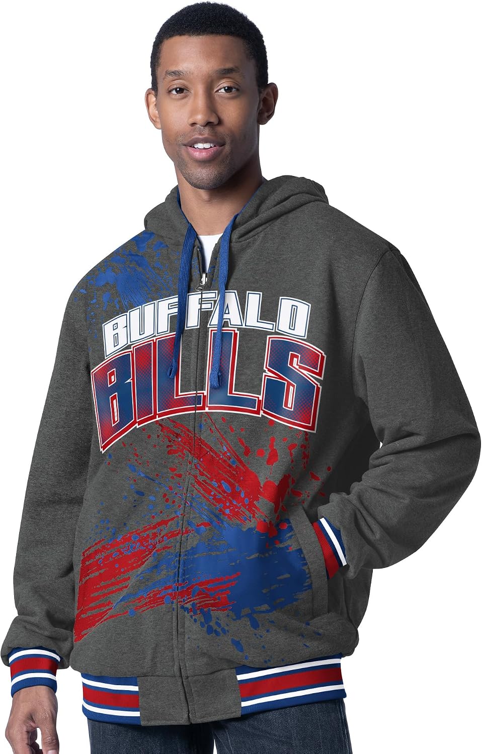 G-III Sports Men's NFL Dual Threat Reversable Full-Zip Hooded Jacket