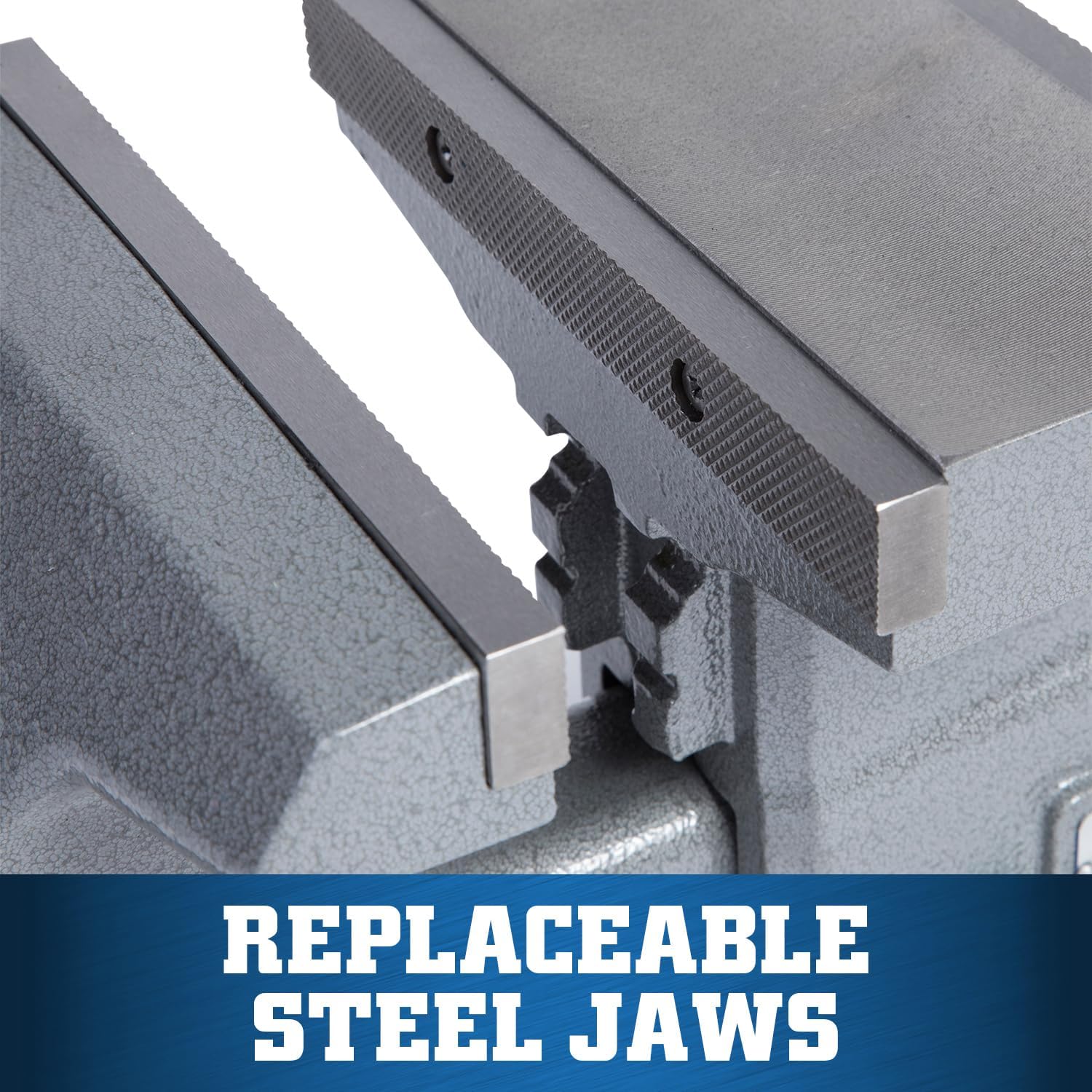 Wilton Reversible Bench Vise, 8' Jaw Width, 9-1/4' & 14-1/2' Jaw Opening, 4-3/4' Throat (Model 4800R)