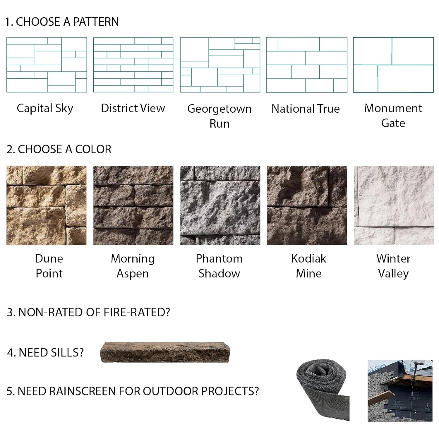 Evolve Stone Capital Sky MA Non-Rated Flat Stone Veneer (14.25 sq. ft.)