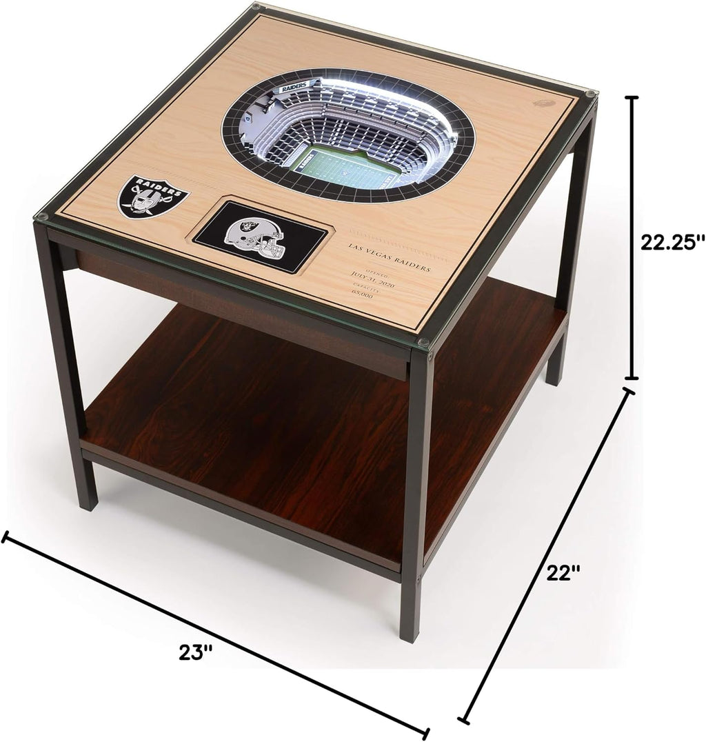 YouTheFan NFL 25-Layer StadiumViews Lighted End Table