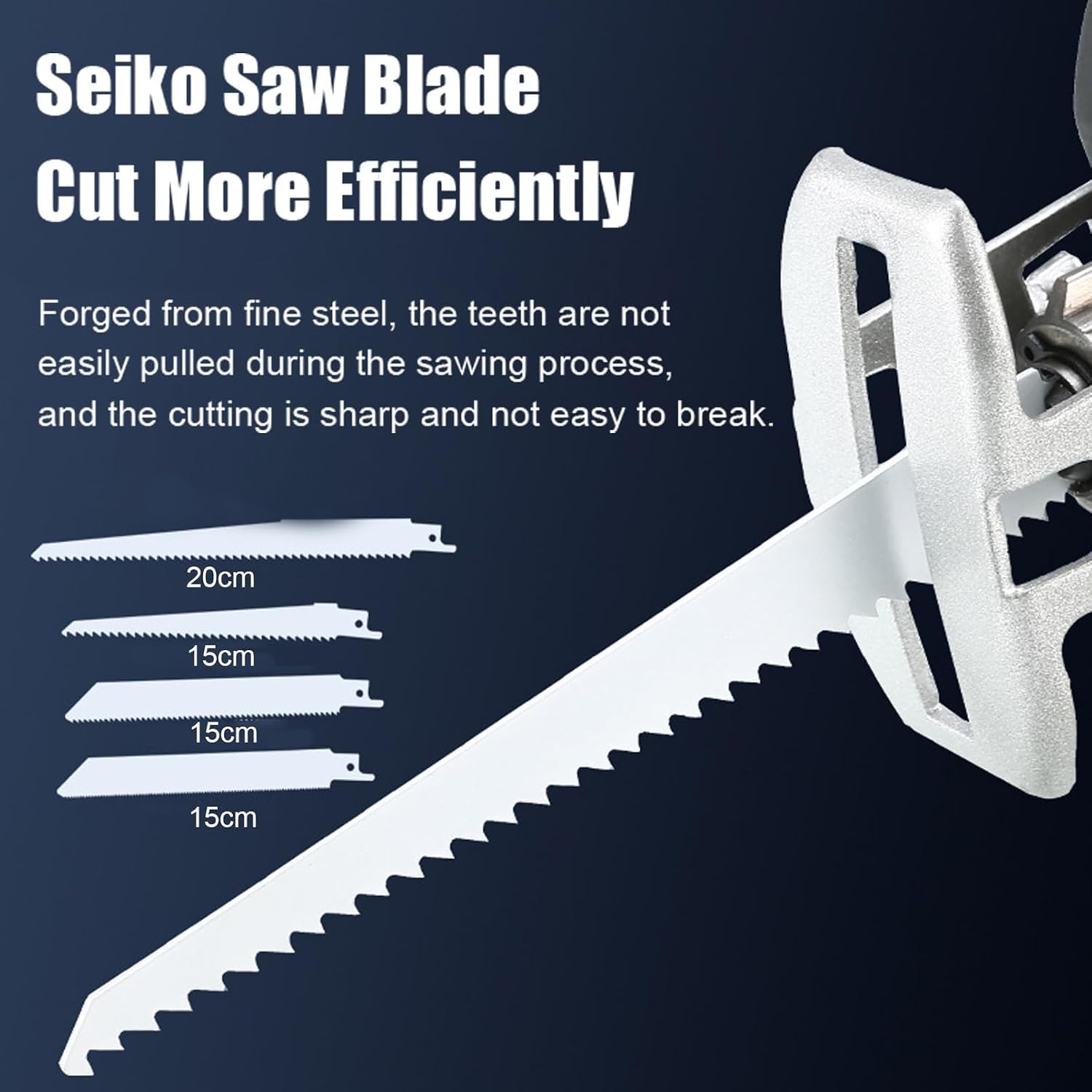 Portable Reciprocating Saw, Electric Bone Cutting Machine, Selt-locking, LED Lighting, With 4 Saw Teeth, 1/2 Batteries,0-3000rpm Variable Speed, for Cutting Meat/Bones,2-Battery