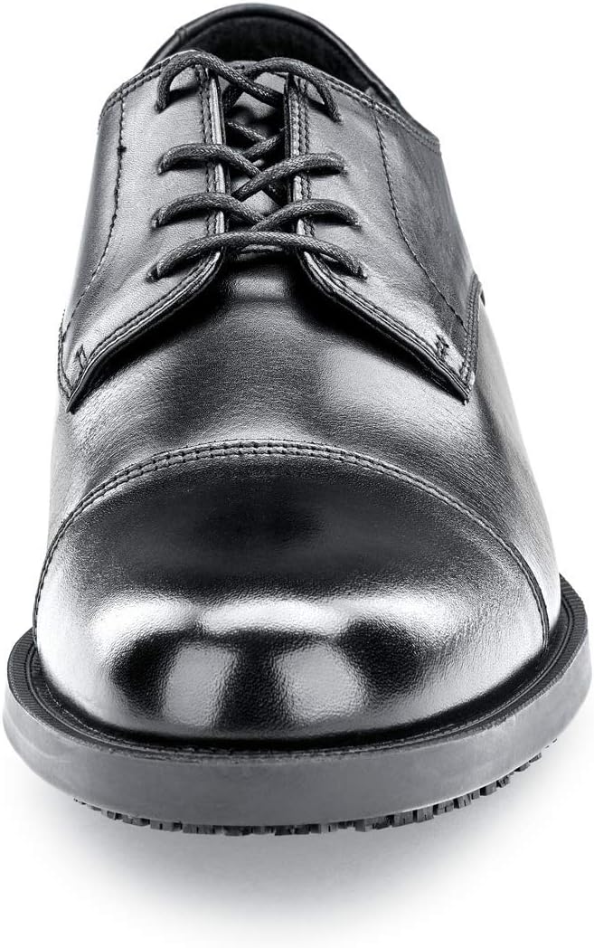 Shoes for Crews Men's Slip-Resistant Oxford - Dressy, Comfortable, Non-Slip Work Shoes for Men in Hospitality, Business Casual Settings, Healthcare - Senator