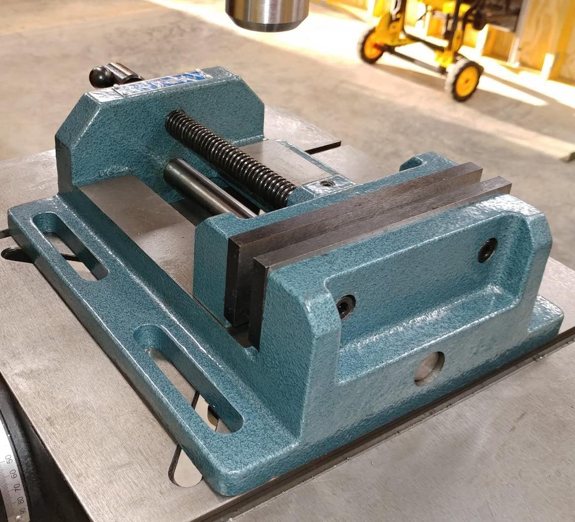 Wilton Low-Profile Drill Press Vise, 6' Jaw Width, 6' Jaw Opening, 2' Jaw Depth (Model LP6)