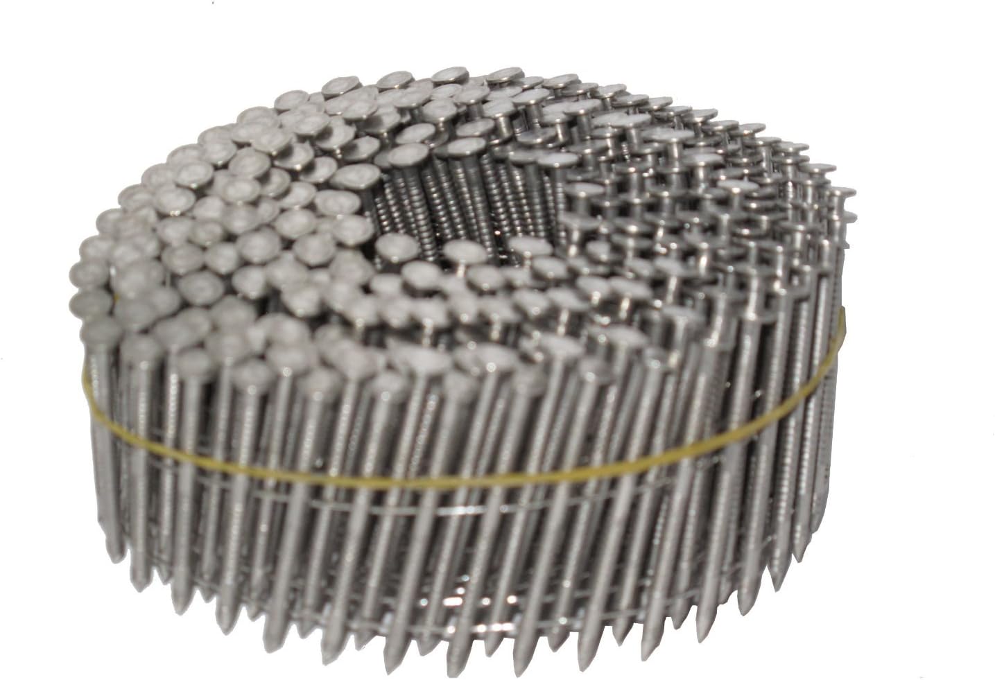 Spot Nails CW8D090SSR-3.6M Fencing/Siding Nails 15-Degree Stainless Steel Ring Shank