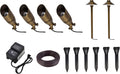 Elitco Lighting Modern Bright Home Decorative Aera cast Brass Landscape Lighting Full Starter Pack of 6 kit 1-6x6x18.125