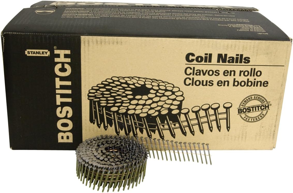BOSTITCH AC4DR080BDP Siding and Fencing Nails, 1-1/2-Inch by 0.080-Inch Ring Shank