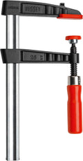 Bessey TG25 Screw Clamp Tg 9.84In/4.72In of Cast-IRON, Black/Red/Silver