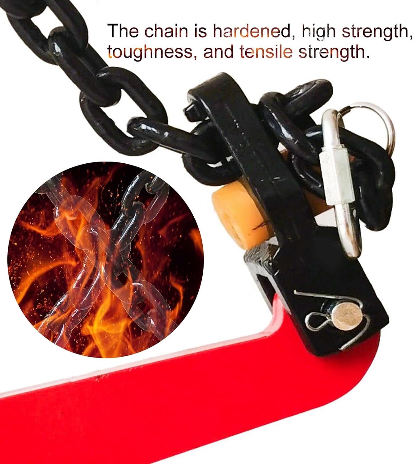 Stone Lifting Clamp Plate, Granite Chain Pliers Lifter Concrete Block, Adjustable Curb Clamps Jaw Opening 12cm-97cm (4 3/4'-38 1/4')(S)