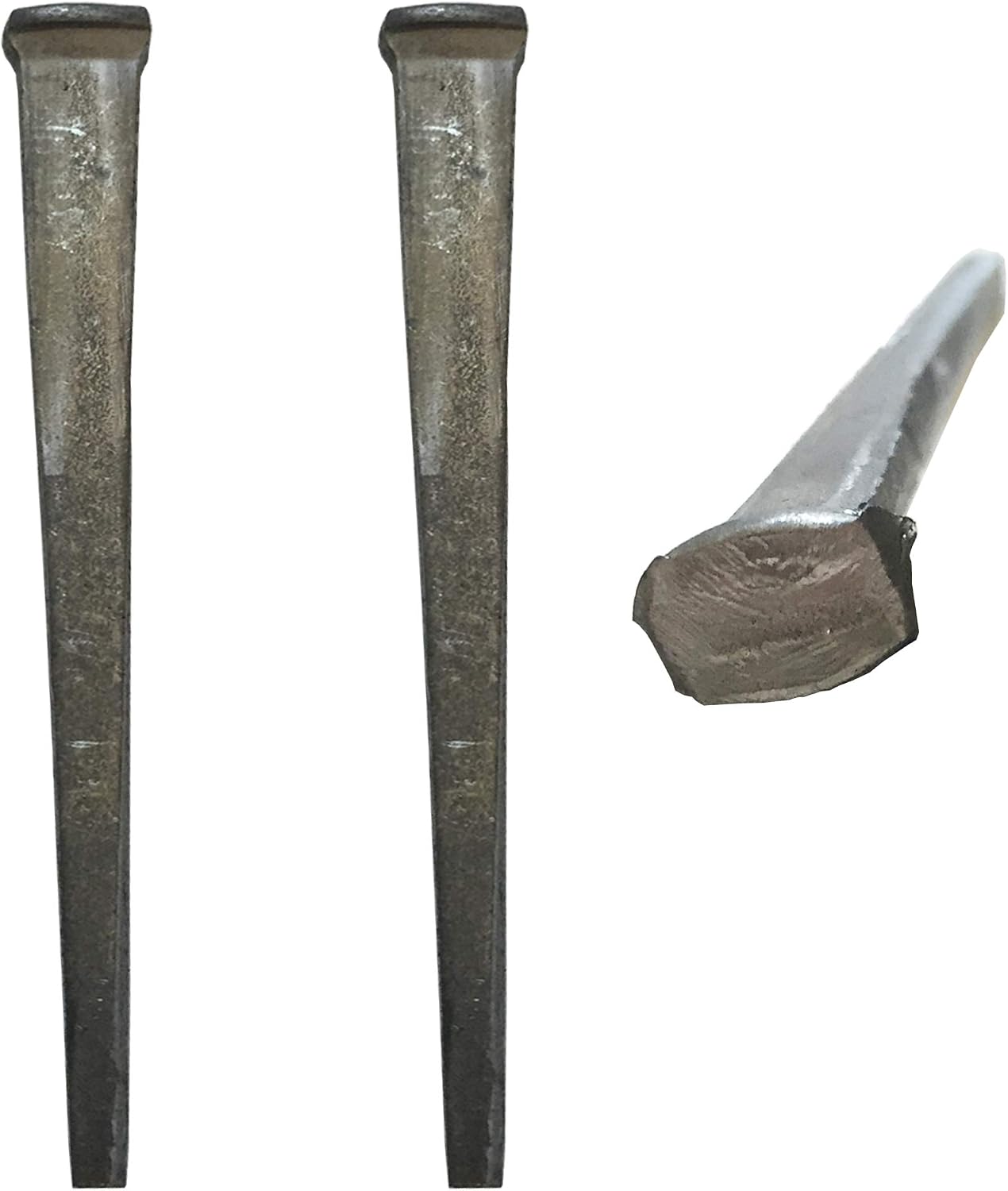 4'- SHEATHING NAILS - Antique rustic restoration SHEATHING accent nails for Wood Siding, face nailing Wood Flooring, shutters & furniture – Decorative clavos – Distinctive FLAT HEAD Nail
