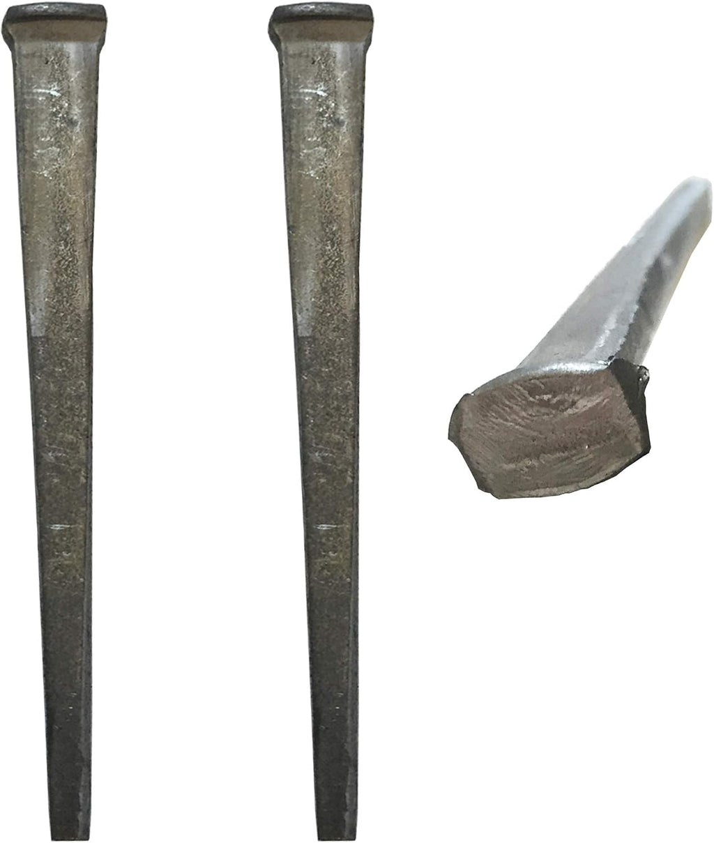 3'- SHEATHING NAILS - Antique rustic restoration SHEATHING accent nails for Wood Siding, face nailing Wood Flooring, shutters & furniture – Decorative clavos – Distinctive FLAT HEAD Nail – 3 in