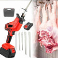 Cordless Reciprocating Saw,Meat and Bone Saws for Wood/Meat/Bone Cutting, Cordless Electric BoneSaw with 4 Blades and Storage Box