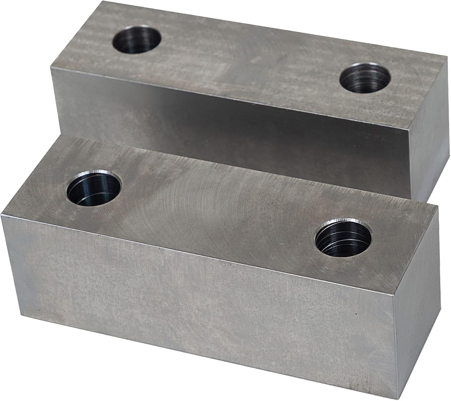 Machinable Metal Vise Jaws for Bench Vise 6 inch, 2'T x 2'W x 6'L, 1018 Carbon Steel, Set of 2