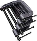4 Pcs C Clamp Set, 3in 4in 6in 8in C Clamps Set with Sliding T Bar Handle, Versatile Heavy Duty Welding Clamps Jaw Opening for DIY Welding Building Woodworking (Industrial Thickened)