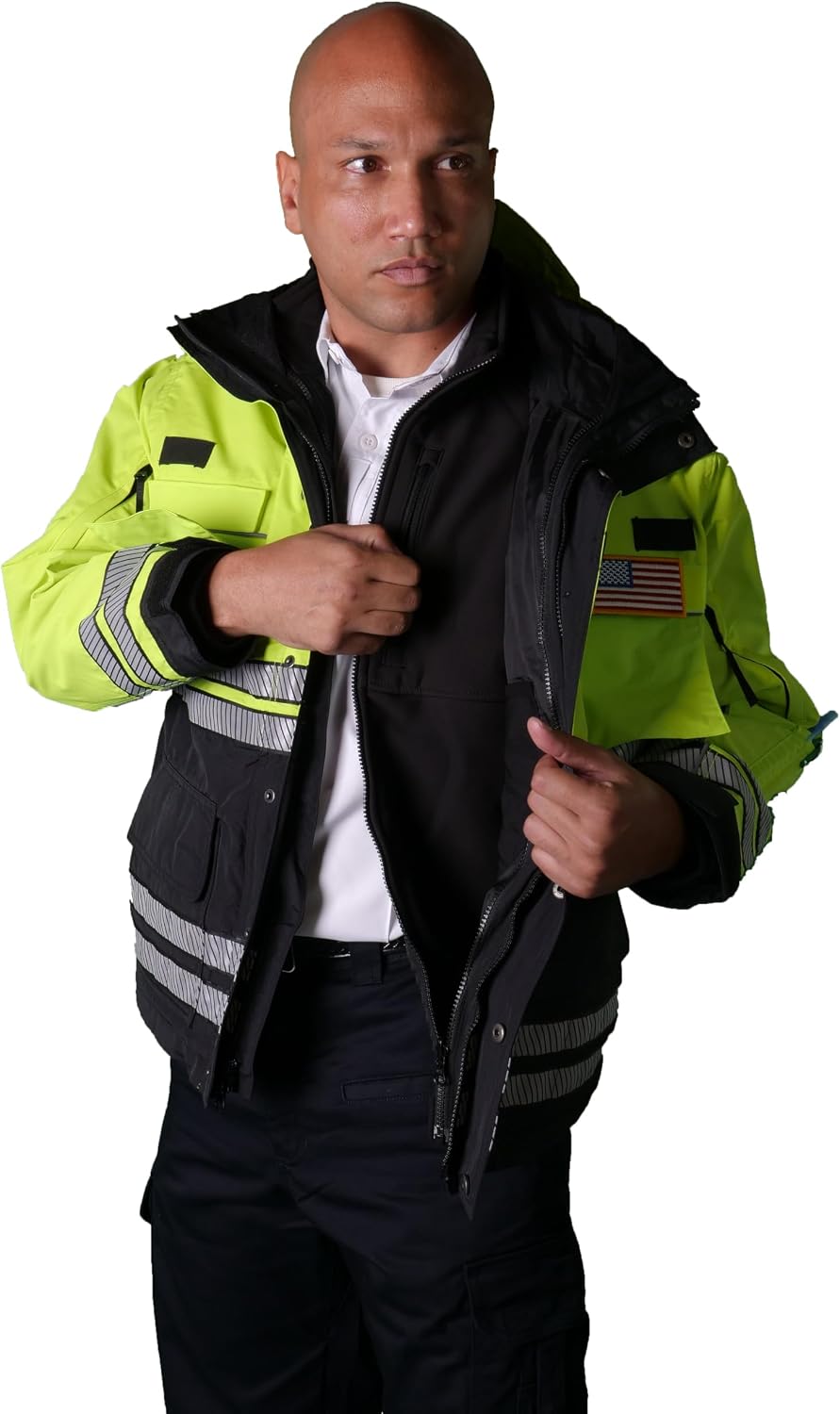 Men's Hi-Vis Heavy Duty Parka - Lancer Work Utility & Safety Jacket