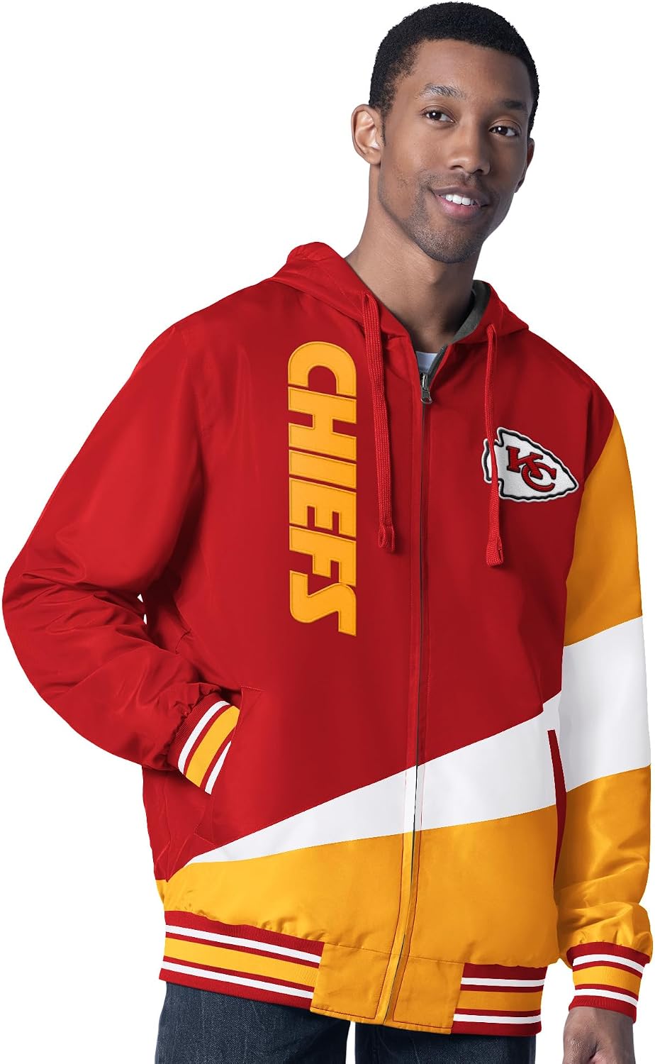 G-III Sports Men's NFL Dual Threat Reversable Full-Zip Hooded Jacket