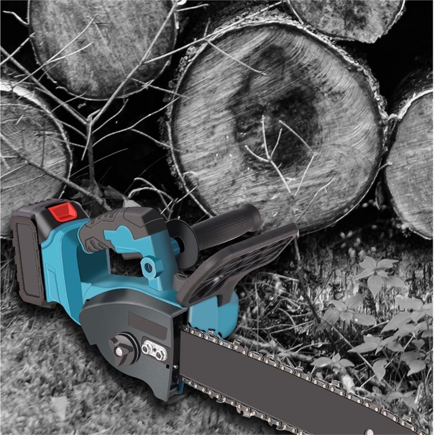 Reciprocating Saw, 12' Cordless Chainsaw Handheld Garden Electric Chain Saw For Tree Branch Wood Cutting