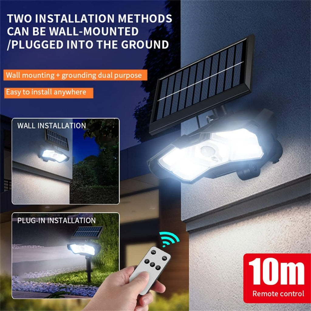 Solar Spot Lights Outdoor,126Leds Solar Landscape Spotlights Adjustable,IP65 Waterproof Solar Powered Garden Lights 2 in 1 for Yard Wall Driveway Porch Walkway Pool Patio,126SMD,4 pcs (1262 pcs)