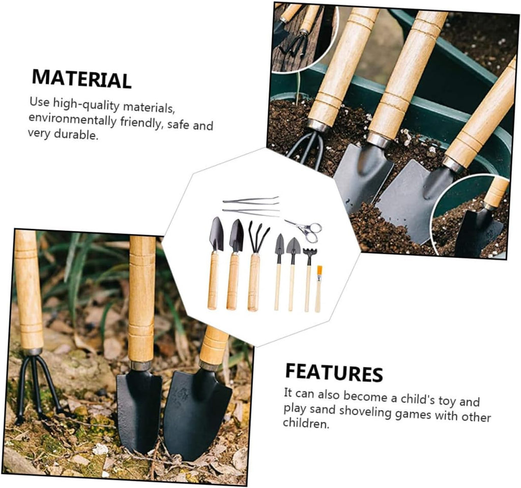 Happyyami 70 Pcs Planting Flower Arrangement Tool Garden Tools Kit Gardening Supplies Bonsai Planting Tool Mini Garden Tool Set Plant Kit Kids Suit Mini Potted Tools Kit Garden Hand Spade