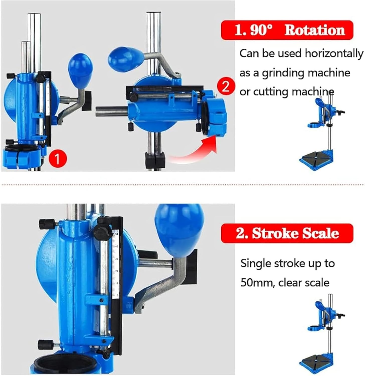 Floor Drill Press Stand Table, Bench Drill Stand, Drill Press Stand With Vise For Hand, Presses Table Standing With Cast Iron Base(A+VISE)